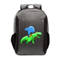 T-Rex Riding A Shark Vector Backpack