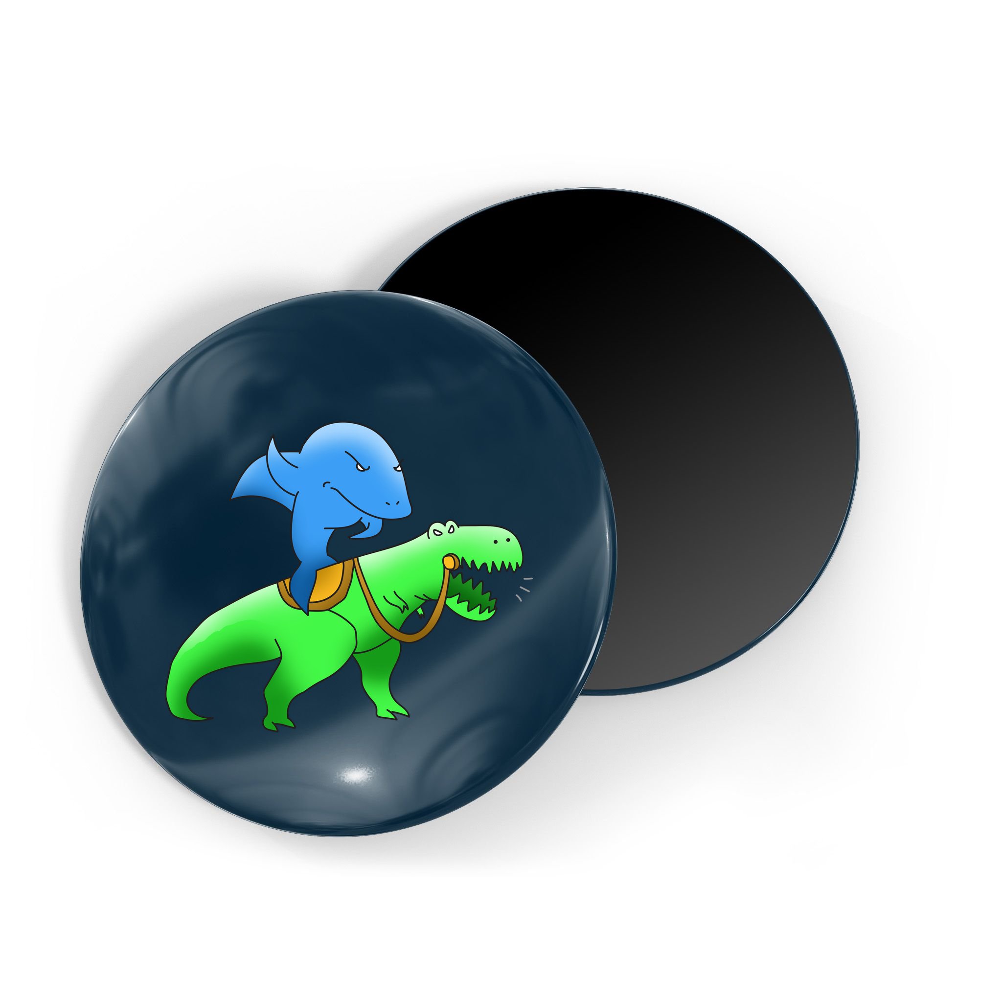 T-Rex Riding A Shark Magnet