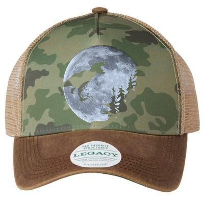 T-Rex Riding To The Moon  Legacy Tie Dye Trucker Hat