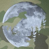 T-Rex Riding To The Moon  Legacy Tie Dye Trucker Hat