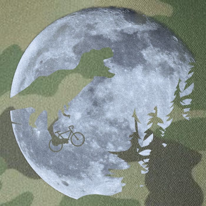 T-Rex Riding To The Moon  Legacy Tie Dye Trucker Hat