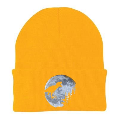 T-Rex Riding To The Moon  Knit Cap Winter Beanie