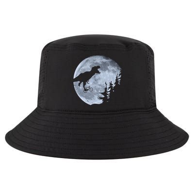 T-Rex Riding To The Moon  Cool Comfort Performance Bucket Hat