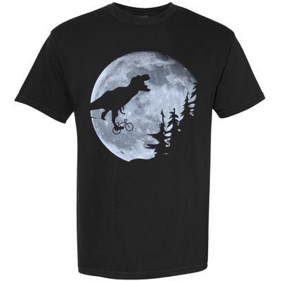 T-Rex Riding To The Moon  Garment-Dyed Heavyweight T-Shirt