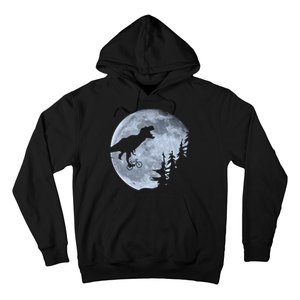 T-Rex Riding To The Moon  Hoodie