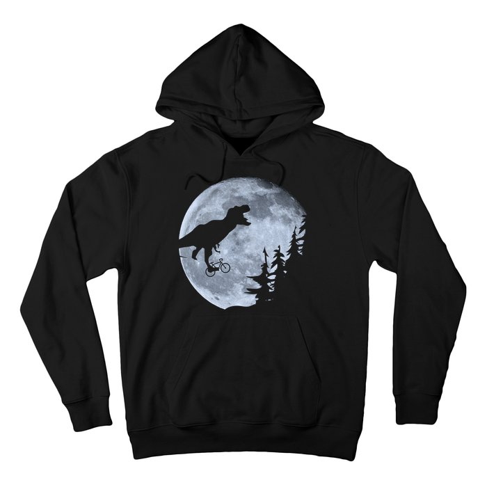 T-Rex Riding To The Moon  Hoodie