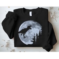 T-Rex Riding To The Moon  Sweatshirt