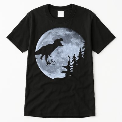 T-Rex Riding To The Moon  Tall T-Shirt