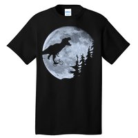 T-Rex Riding To The Moon  Tall T-Shirt