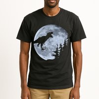 T-Rex Riding To The Moon  Tall T-Shirt