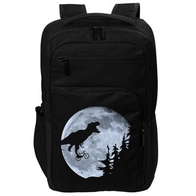 T-Rex Riding To The Moon  Impact Tech Backpack