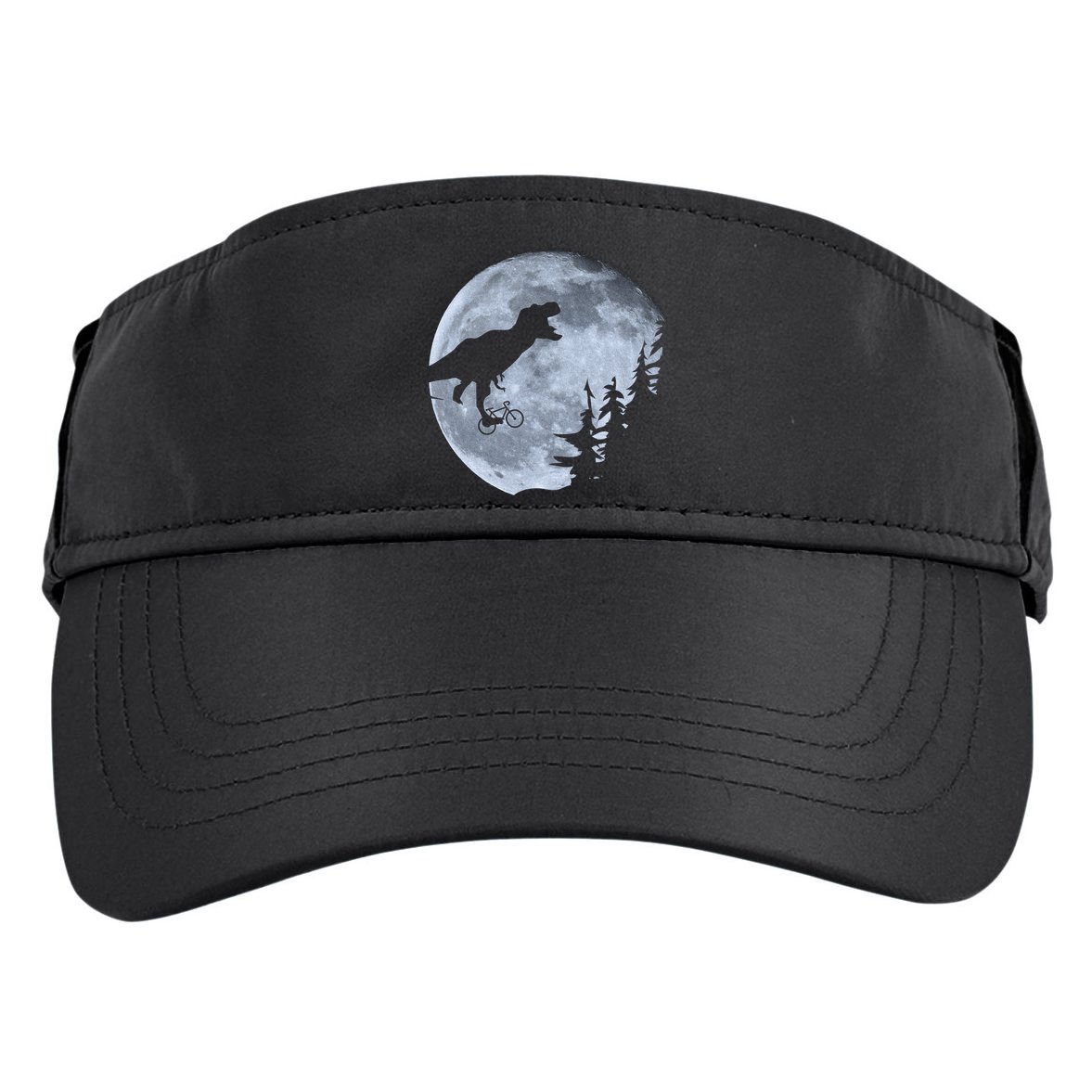 T-Rex Riding To The Moon  Adult Drive Performance Visor