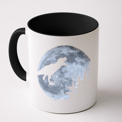 T-Rex Riding To The Moon  Mug