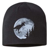 T-Rex Riding To The Moon  Sustainable Beanie