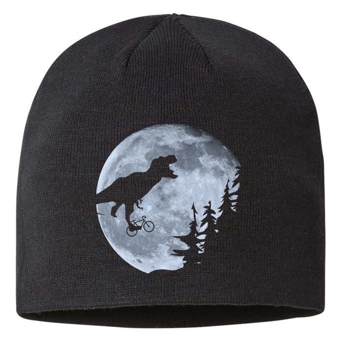 T-Rex Riding To The Moon  Sustainable Beanie