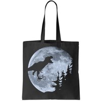 T-Rex Riding To The Moon  Tote Bag