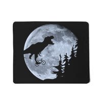 T-Rex Riding To The Moon  Mousepad