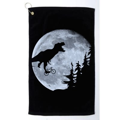T-Rex Riding To The Moon  Golf Towel