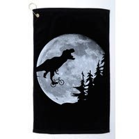 T-Rex Riding To The Moon  Golf Towel