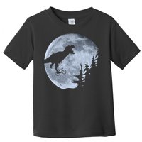 T-Rex Riding To The Moon  Toddler T-Shirt