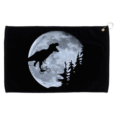 T-Rex Riding To The Moon  Grommeted Golf Towel