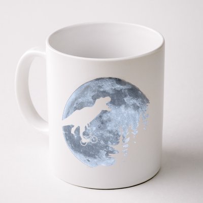 T-Rex Riding To The Moon  Coffee Mug