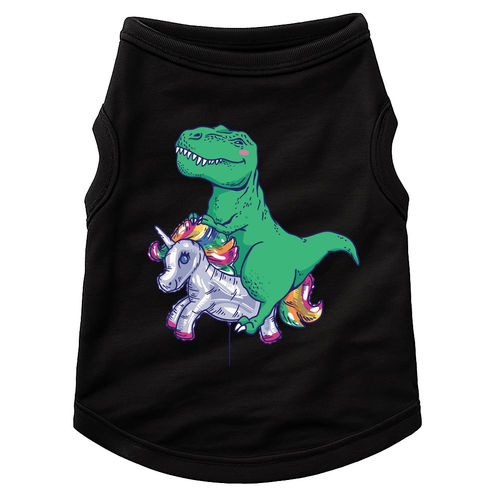 T-Rex Riding Unicorn Doggie Tank