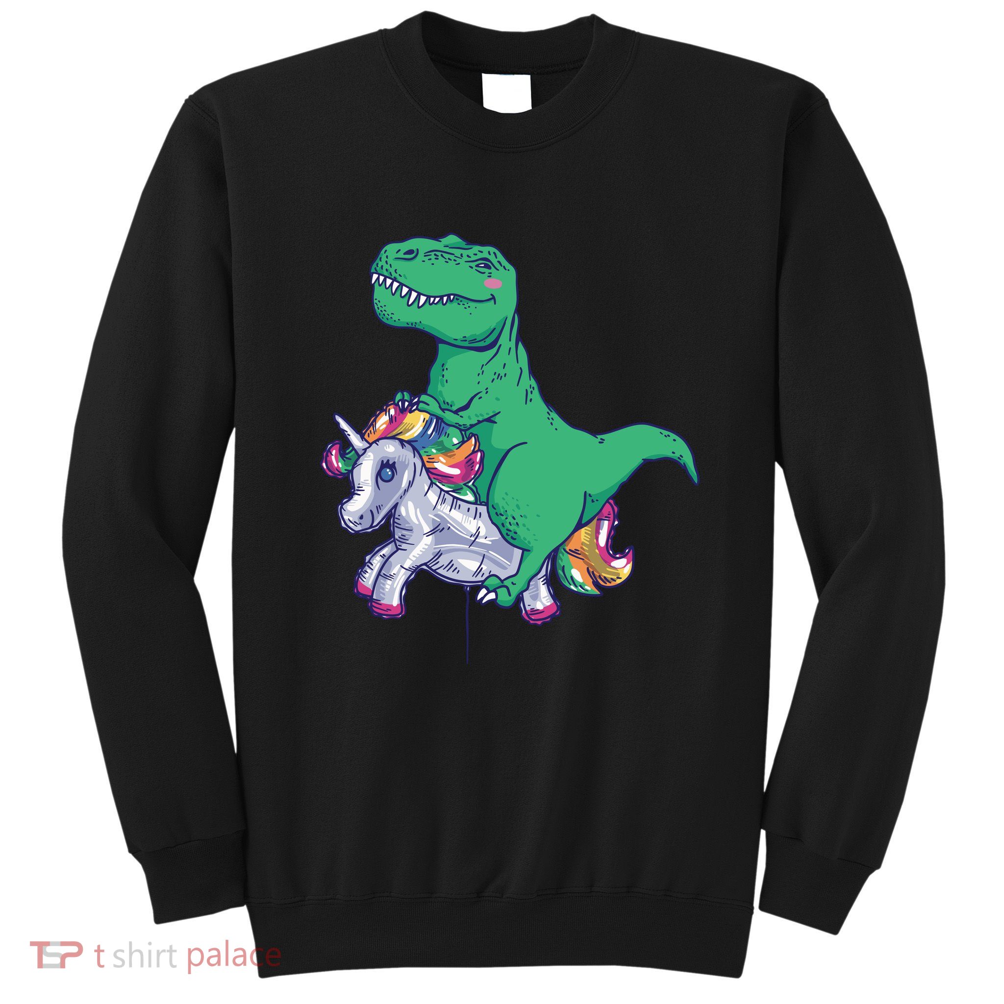 T-Rex Riding Unicorn Sweatshirt