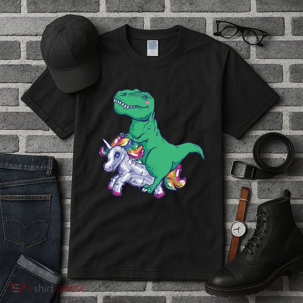 T-Rex Riding Unicorn Tall T-Shirt
