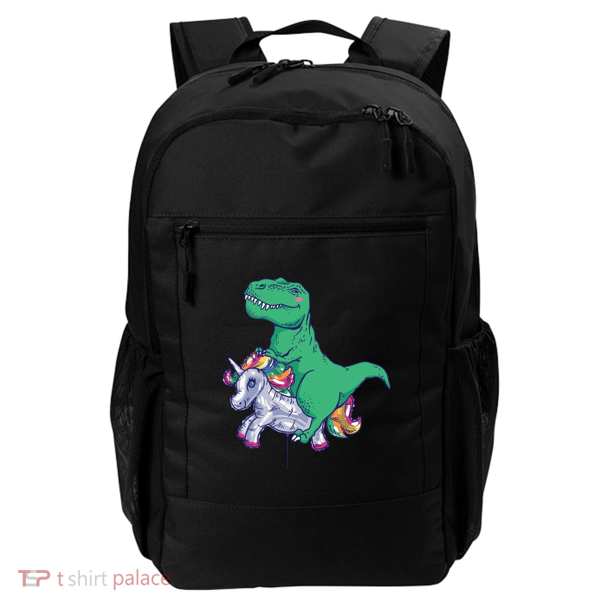 T-Rex Riding Unicorn Backpack