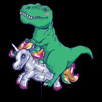T-Rex Riding Unicorn Sustainable Bucket Hat