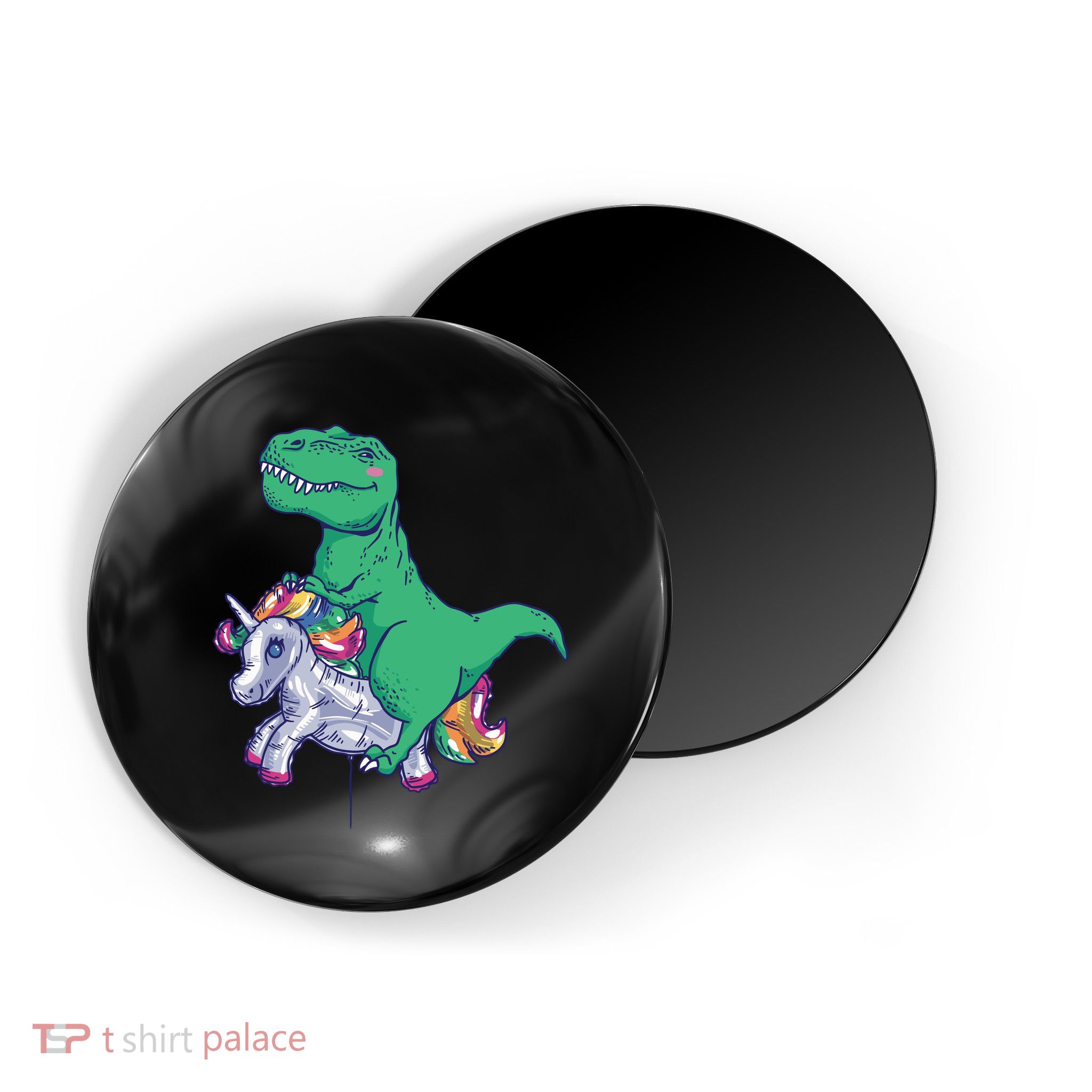 T-Rex Riding Unicorn Magnet