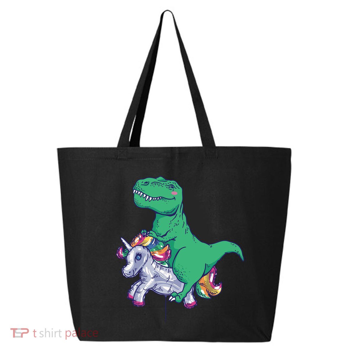 T-Rex Riding Unicorn 25L Jumbo Tote