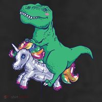 T-Rex Riding Unicorn 25L Jumbo Tote