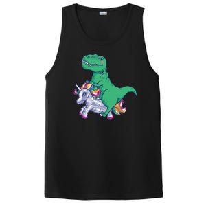 T-Rex Riding Unicorn PosiCharge Competitor Tank