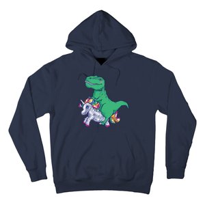 T-Rex Riding Unicorn Hoodie