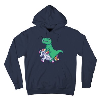 T-Rex Riding Unicorn Hoodie