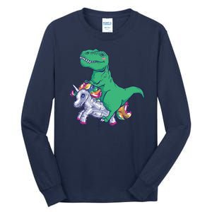 T-Rex Riding Unicorn Tall Long Sleeve T-Shirt