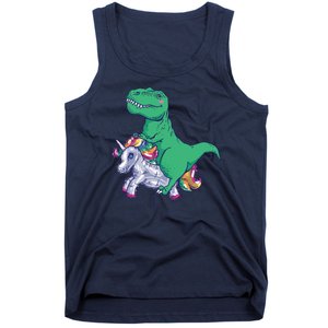 T-Rex Riding Unicorn Tank Top