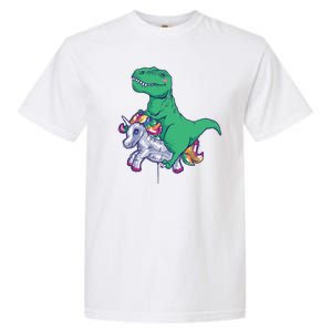 T-Rex Riding Unicorn Garment-Dyed Heavyweight T-Shirt