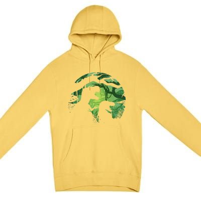 T-Rex Silhouette Premium Pullover Hoodie