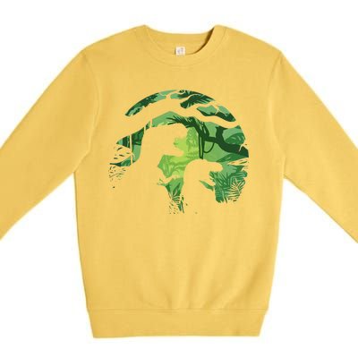 T-Rex Silhouette Premium Crewneck Sweatshirt