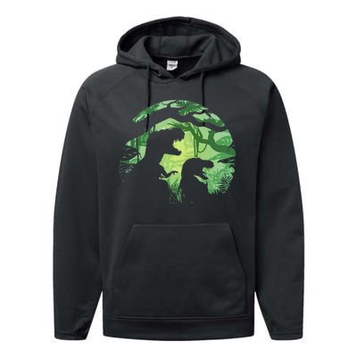 T-Rex Silhouette Performance Fleece Hoodie