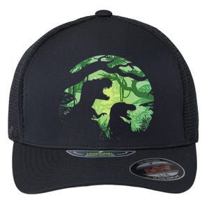 T-Rex Silhouette Flexfit Unipanel Trucker Cap