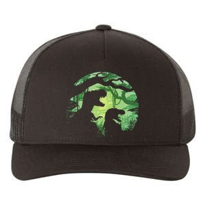 T-Rex Silhouette Yupoong Adult 5-Panel Trucker Hat