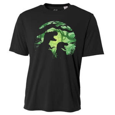 T-Rex Silhouette Cooling Performance Crew T-Shirt