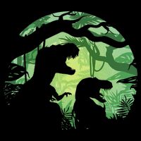 T-Rex Silhouette Cooling Performance Crew T-Shirt