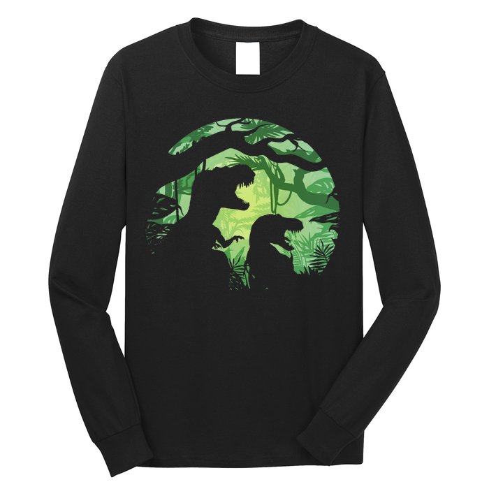 T-Rex Silhouette Long Sleeve Shirt