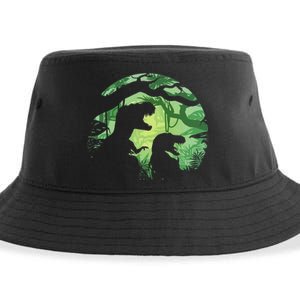 T-Rex Silhouette Sustainable Bucket Hat