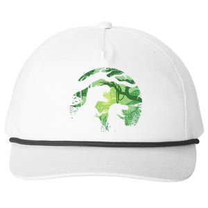 T-Rex Silhouette Snapback Five-Panel Rope Hat